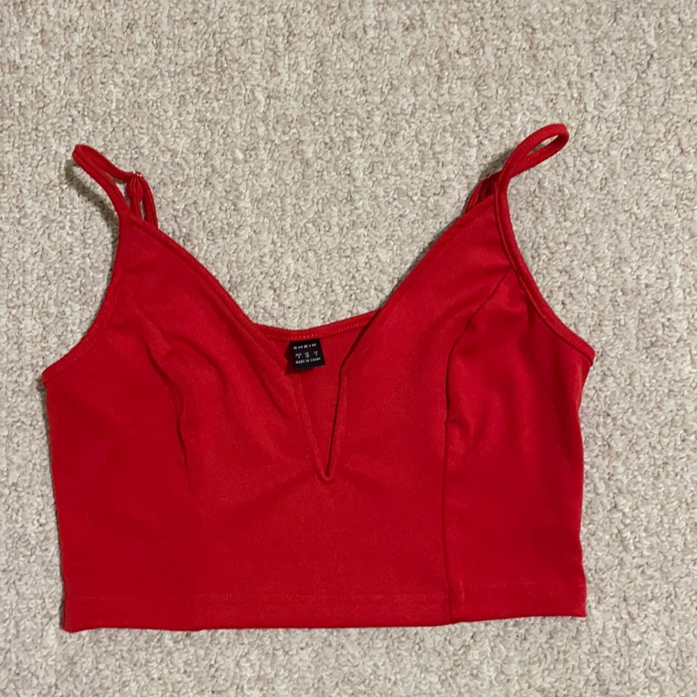 Red tank top